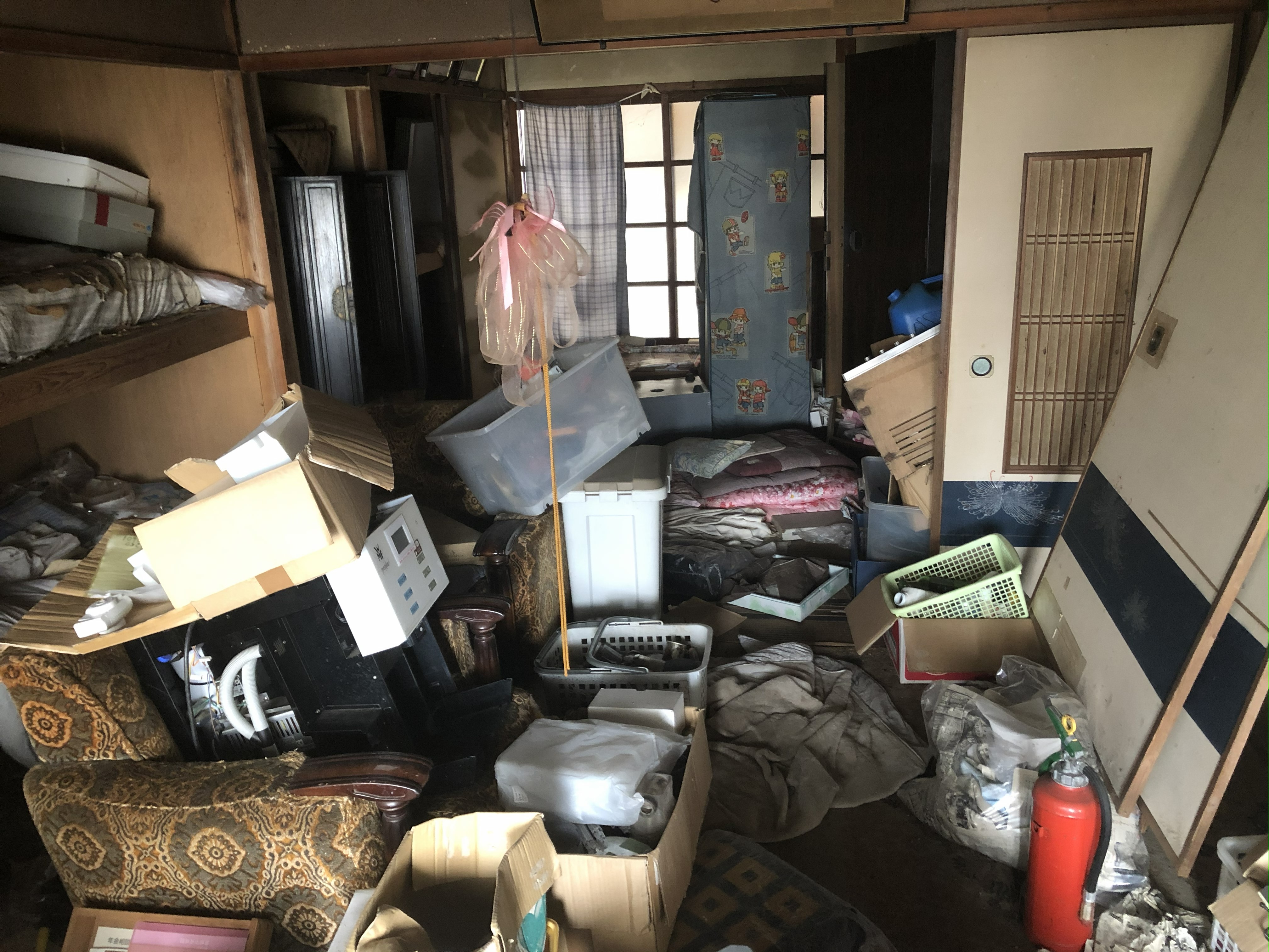 引き取り前の空き家